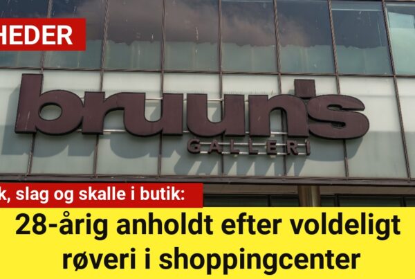 Spark, slag og skalle i butik