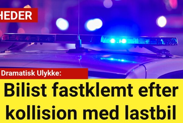 Dramatisk Ulykke: Bilist Fastklemt efter Kollision med Lastbil