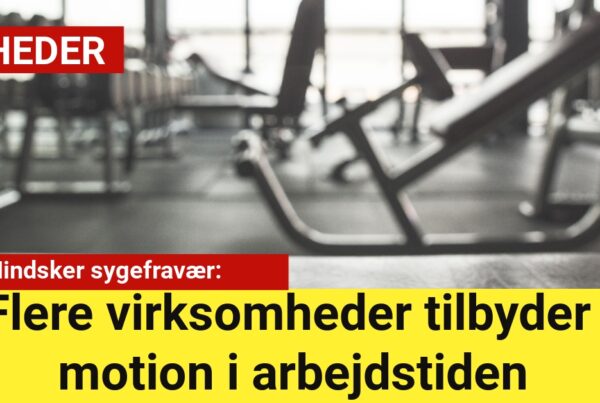 det mindsker sygefravær