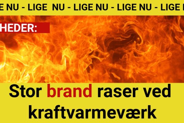 Stor brand raser ved kraftvarmeværk