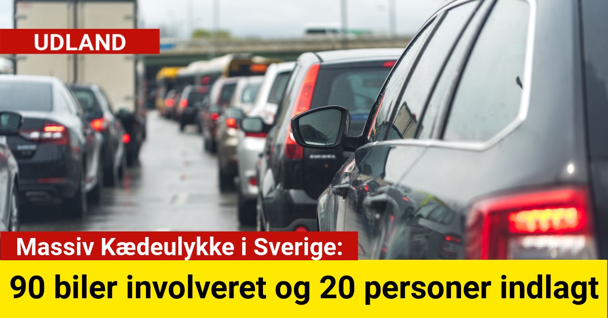 Massiv Kædeulykke i Sverige: