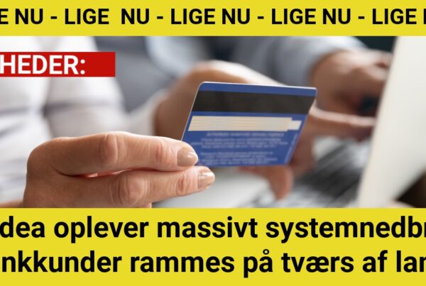 Nordea oplever massivt systemnedbrud: Bankkunder rammes på tværs af lande