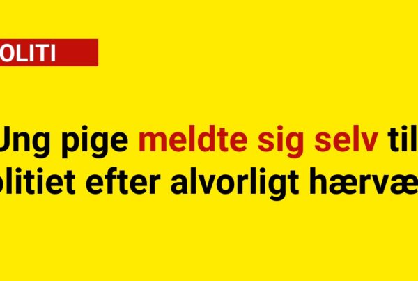 Ung pige meldte sig selv til politiet efter alvorligt hærværk