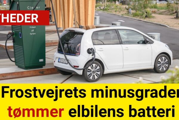 Frostvejrets minusgrader tømmer elbilens batteri