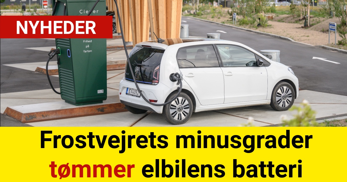 Frostvejrets minusgrader tømmer elbilens batteri