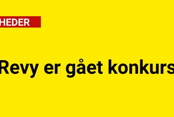 Revy er gået konkurs