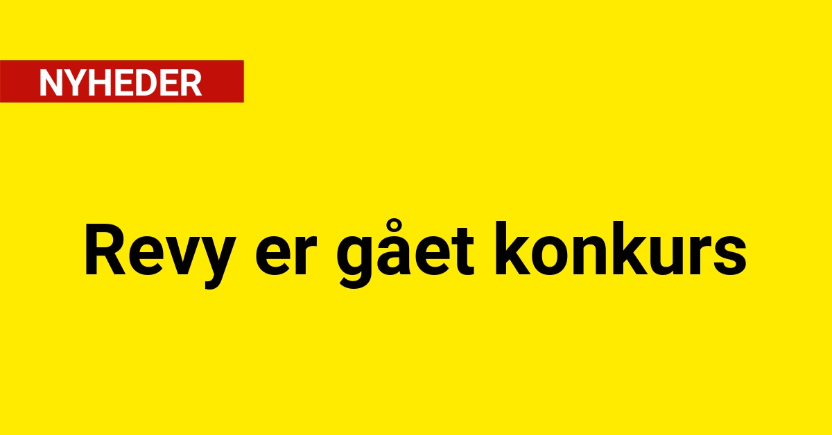 Revy er gået konkurs