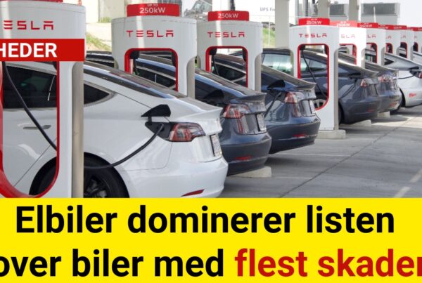 Elbiler dominerer listen over biler med flest skader