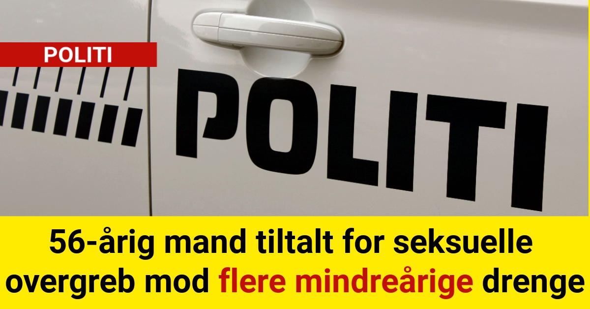 56-årig mand tiltalt for seksuelle overgreb mod flere mindreårige drenge