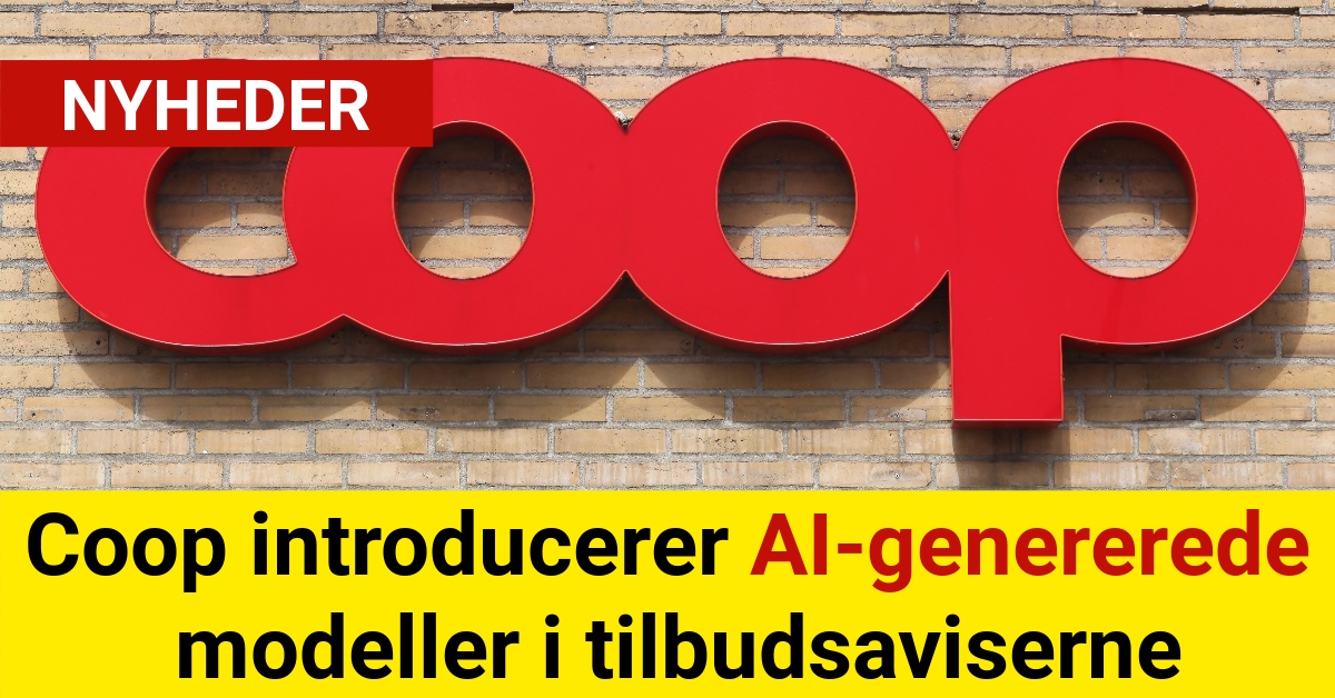 Coop introducerer AI-genererede modeller i tilbudsaviserne