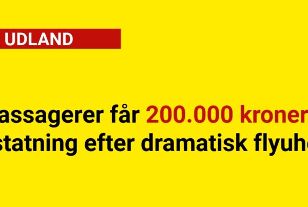 Passagerer får 200.000 kroner i erstatning efter dramatisk flyuheld