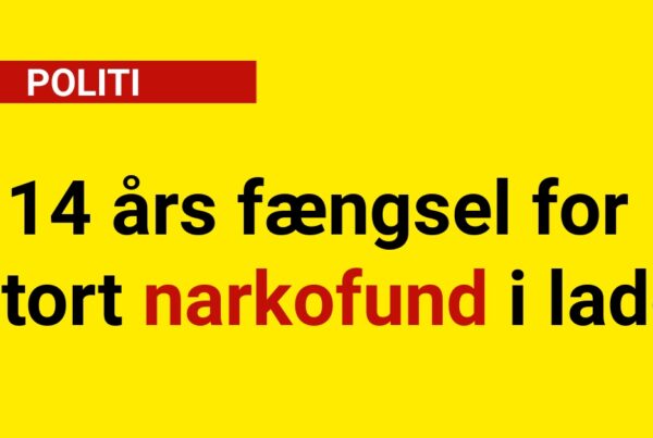 14 års fængsel for stort narkofund i lade