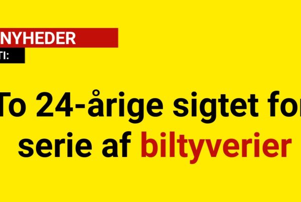 To 24-årige sigtet for serie af biltyverier