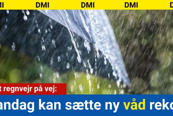 Stort regnvejr på vej