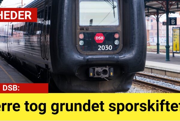 Færre tog grundet sporskiftefejl