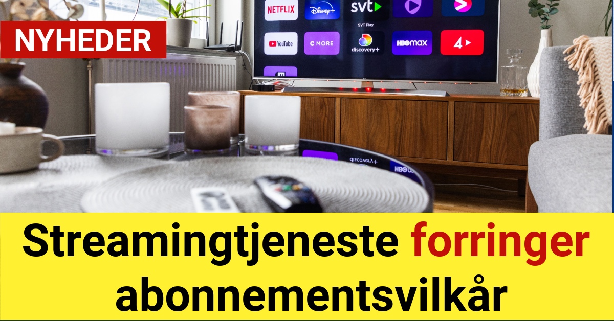 Streamingtjeneste forringer abonnementsvilkår