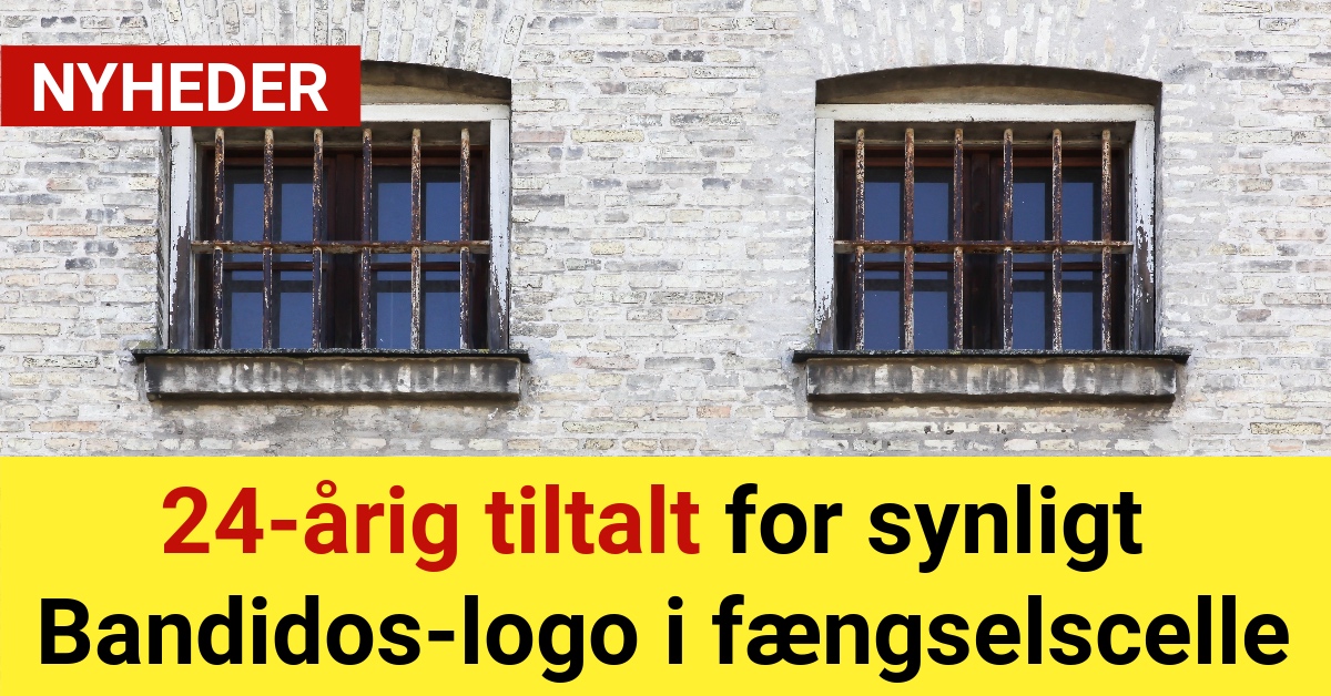 24-årig tiltalt for synligt Bandidos-logo i fængselscelle