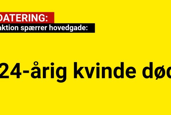 OPDATERING: Politiaktion spærrer hovedgade - 24-årig kvinde død