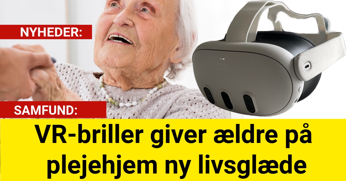 VR-briller giver ældre på plejehjem ny livsglæde