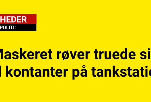 Maskeret røver truer sig til kontanter på tankstation