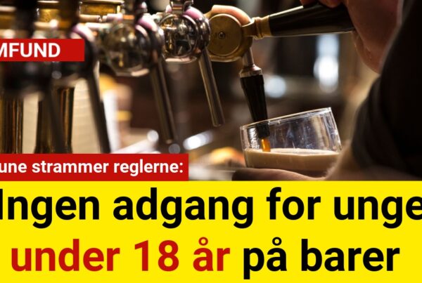 Kommune strammer reglerne: Ingen adgang for unge under 18 år på barer