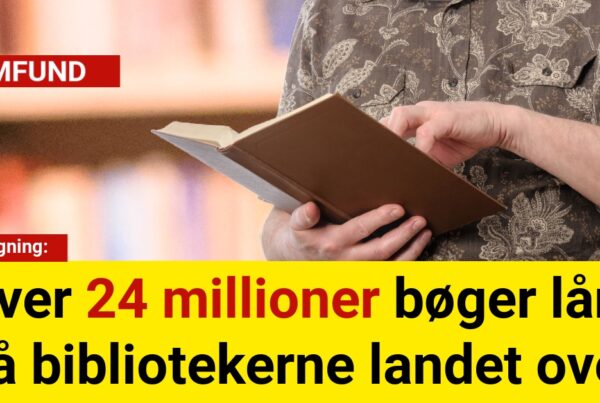 Over 24 millioner bøger lånt på bibliotekerne landet over