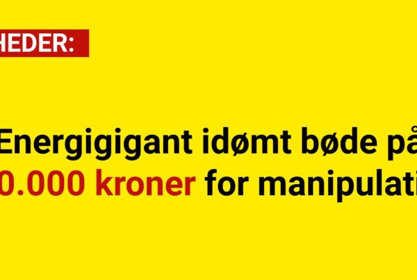 Energigigant idømt bøde på 380.000 kroner for manipulation