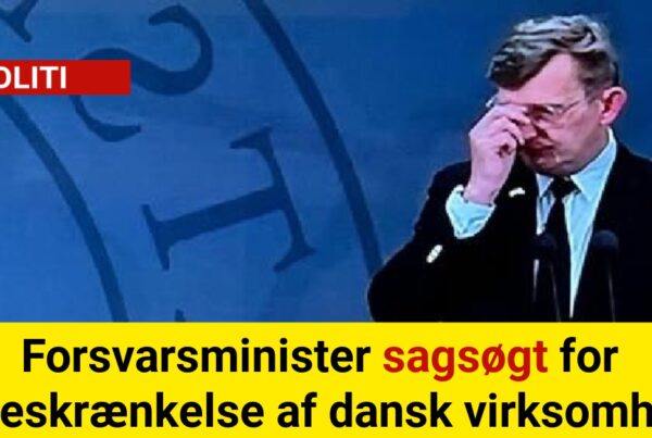 Forsvarsminister sagsøgt for æreskrænkelse af dansk virksomhed