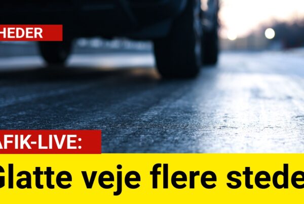 Pas på: Glatte veje flere steder