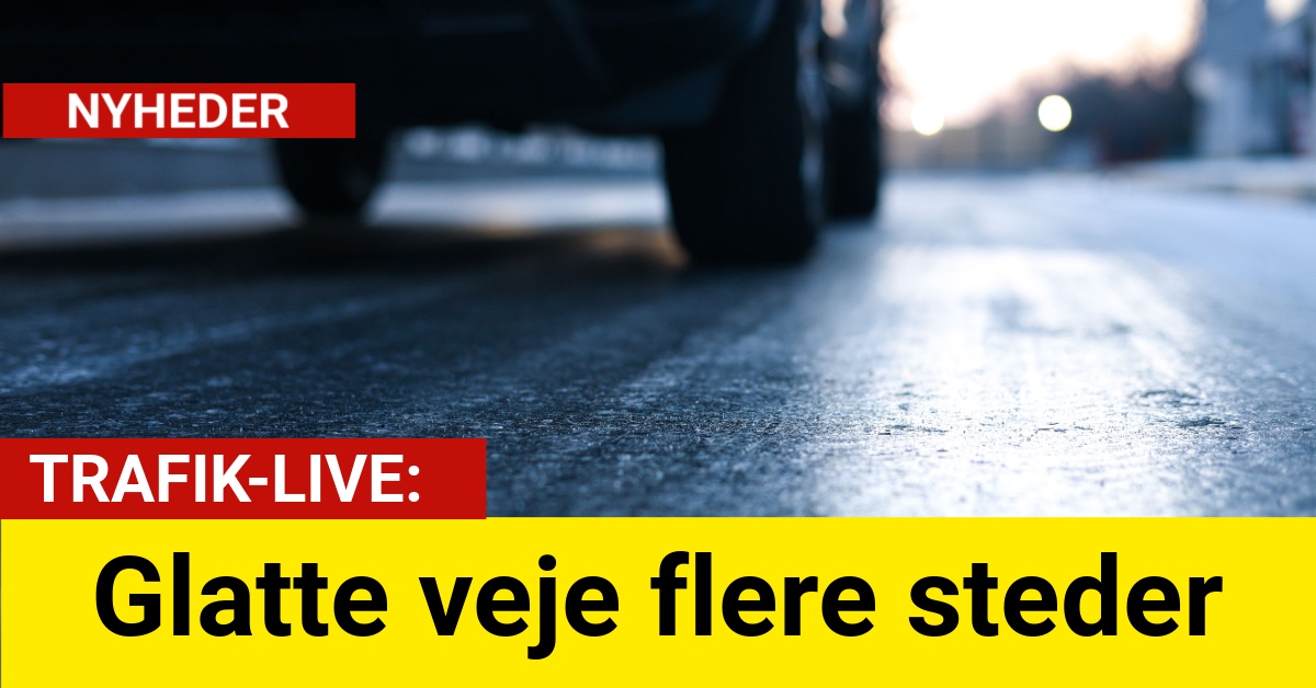 Pas på: Glatte veje flere steder