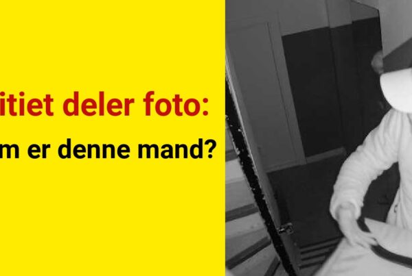 Politiet deler foto: Hvem er denne mand?