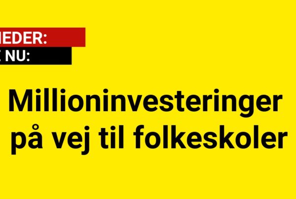 Millioninvesteringer på vej til folkeskoler