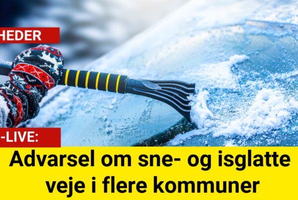 Advarsel om sne- og isglatte veje i flere kommunerAdvarsel om sne- og isglatte veje i flere kommuner