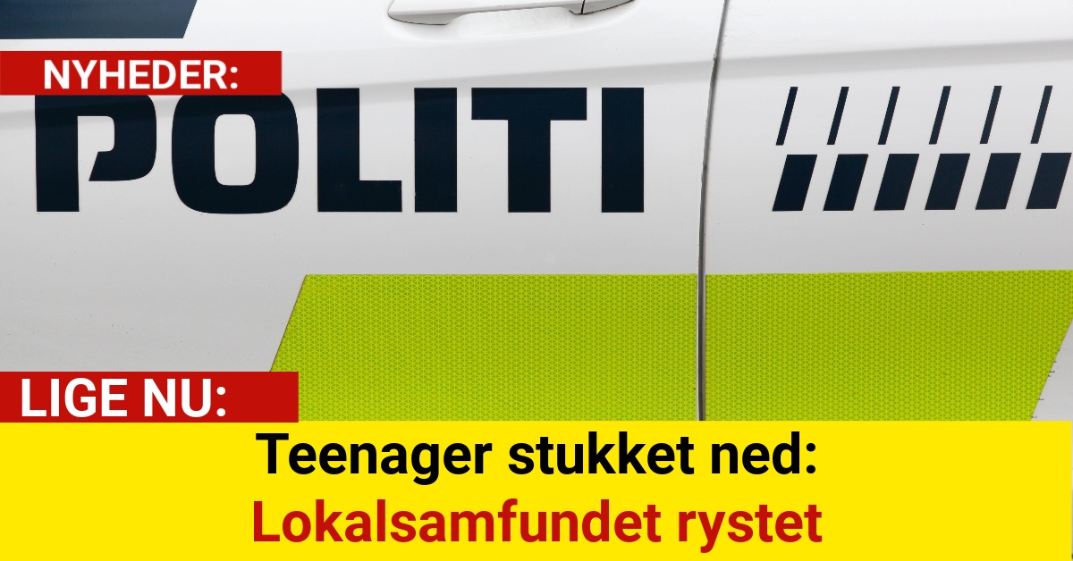 Teenager stukket ned: Lokalsamfundet rystet