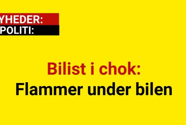 Bilist i chok: Flammer under bilen