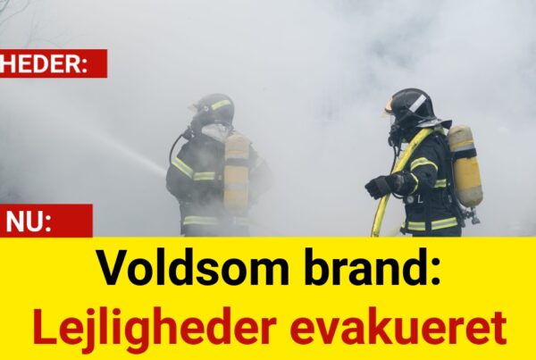 Voldsom brand: Lejligheder evakueret