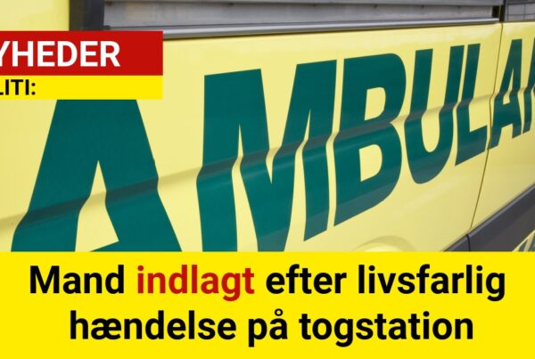 Mand indlagt efter livsfarlig hændelse på togstation