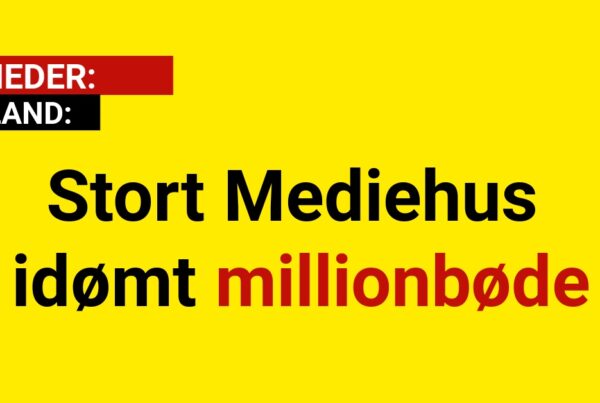 Stort Mediehus idømt millionbøde