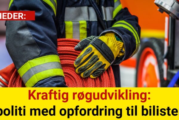 Kraftig røgudvikling – politi med opfordring til bilister