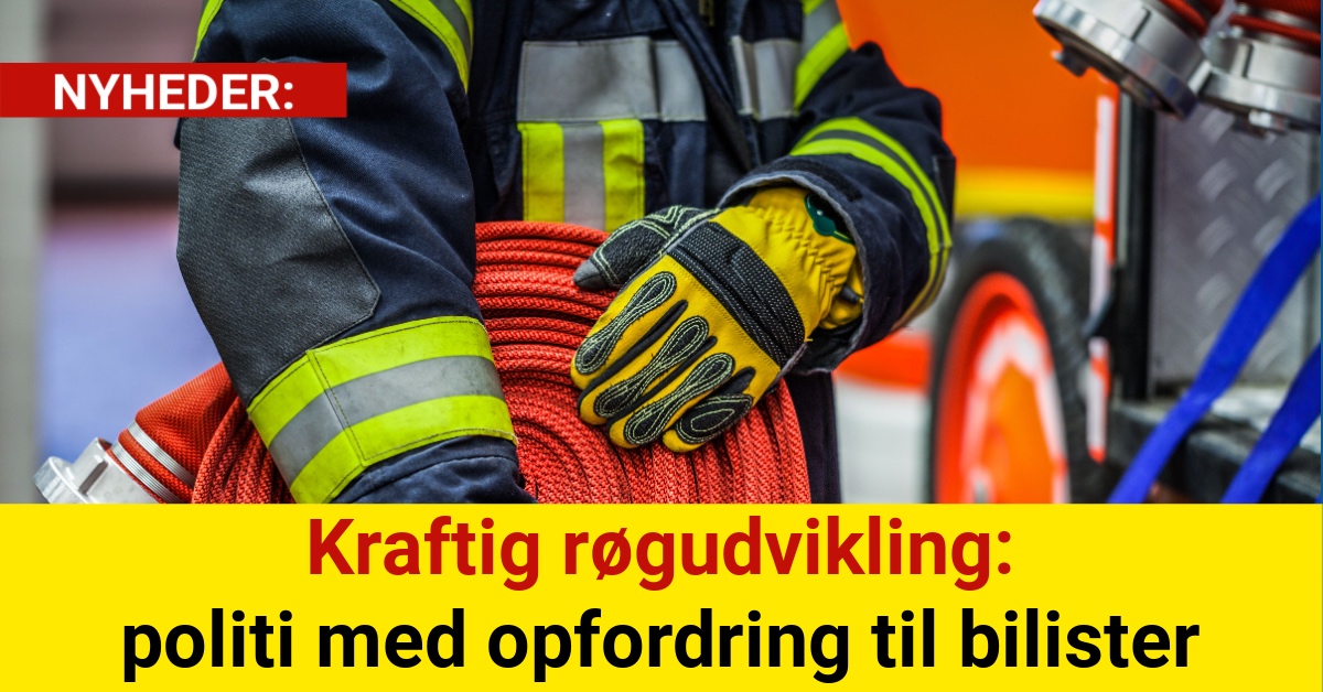 Kraftig røgudvikling – politi med opfordring til bilister