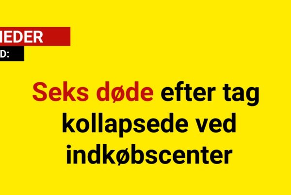 Seks døde efter tag kollapsede ved indkøbscenter