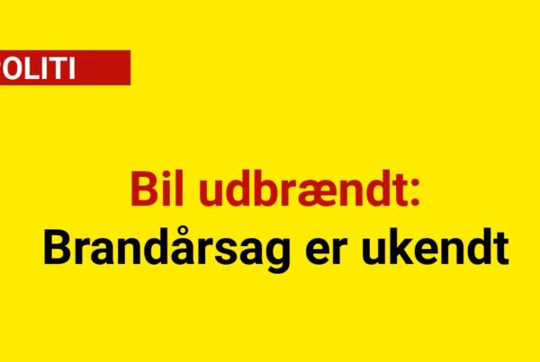 Bil udbrændt:  Brandårsag er ukendt