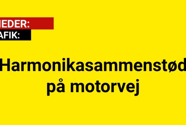 Harmonikasammenstød på motorvej