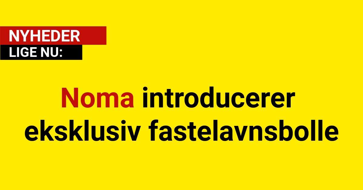 Noma introducerer eksklusiv fastelavnsbolle