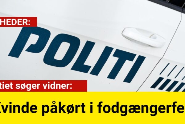 Kvinde påkørt i fodgængerfelt – politiet søger vidner