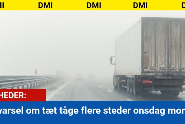 Advarsel om tæt tåge flere steder onsdag morgen