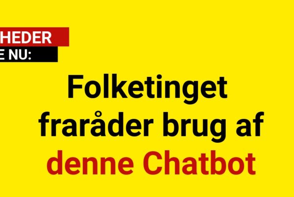 Folketinget fraråder brug af denne Chatbot