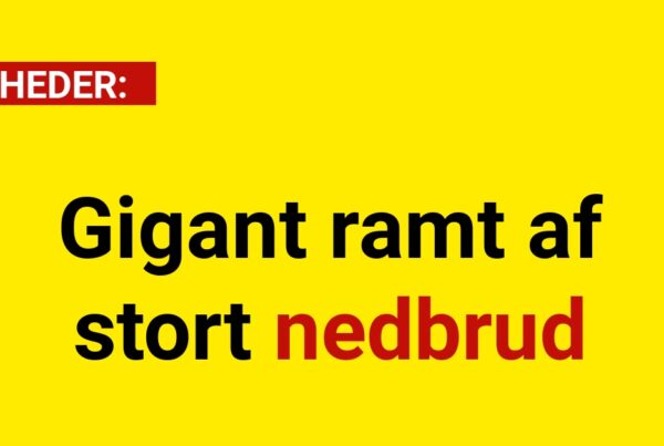 Gigant ramt af stort nedbrud