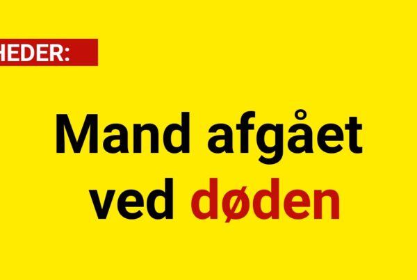 Mand afgået ved døden