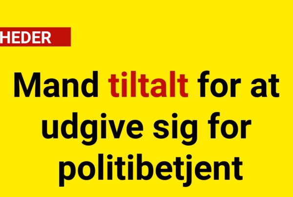 Mand tiltalt for at udgive sig for politibetjent